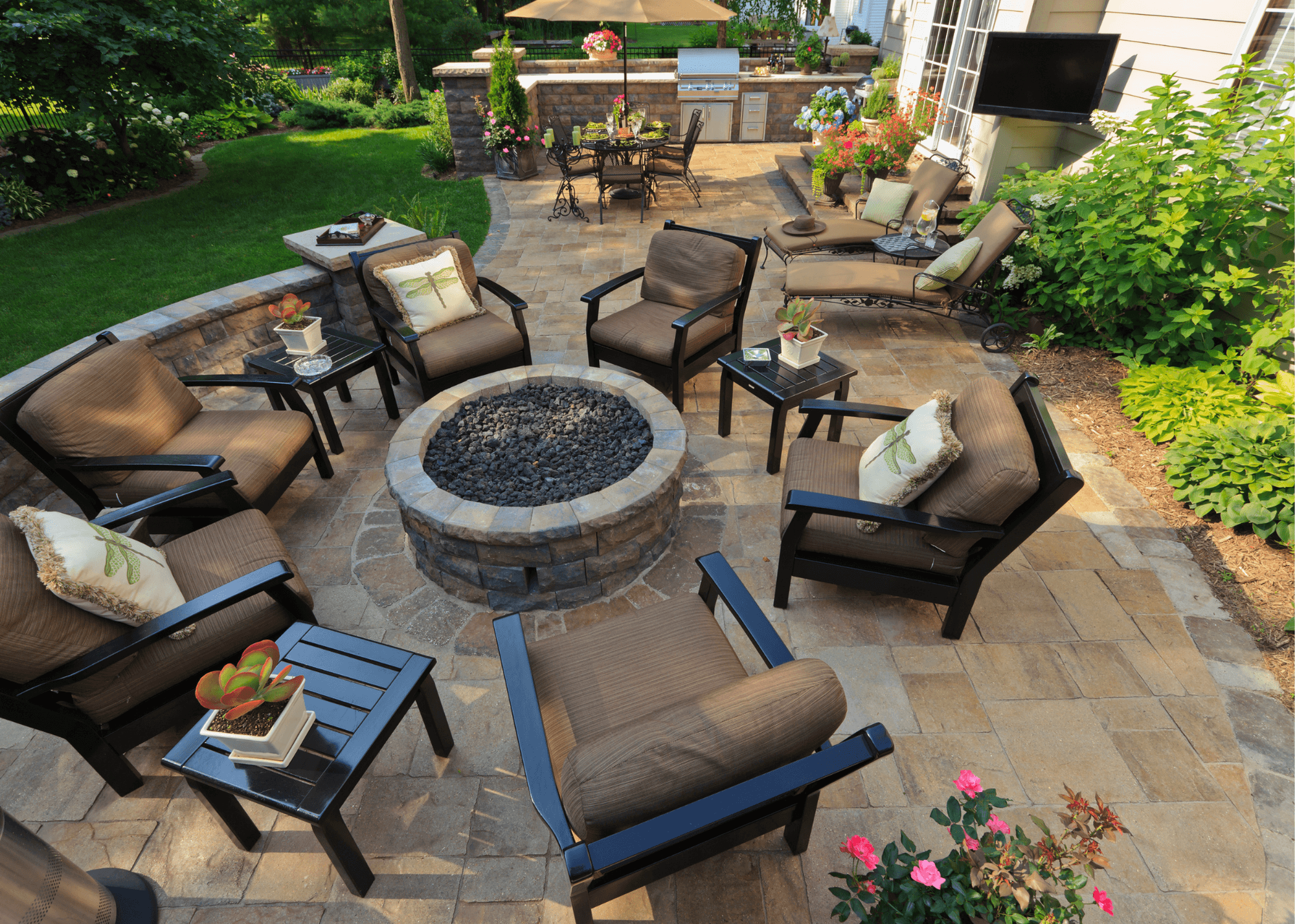 Backyard patio