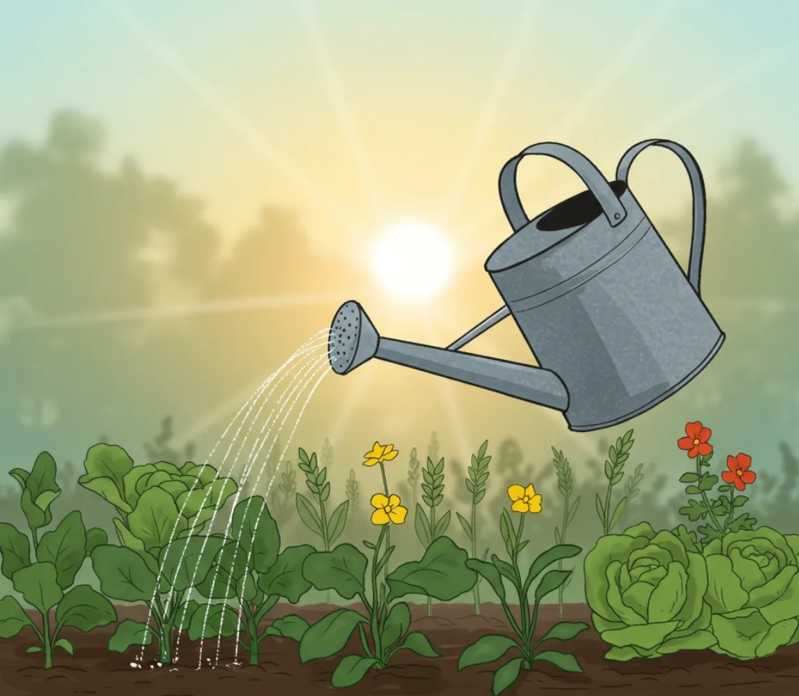 Morning watering