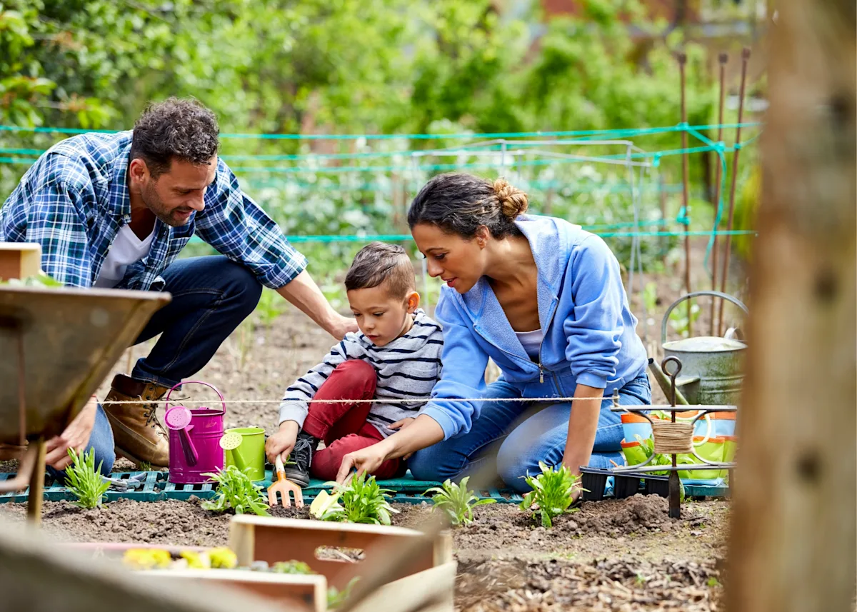 Family gardening